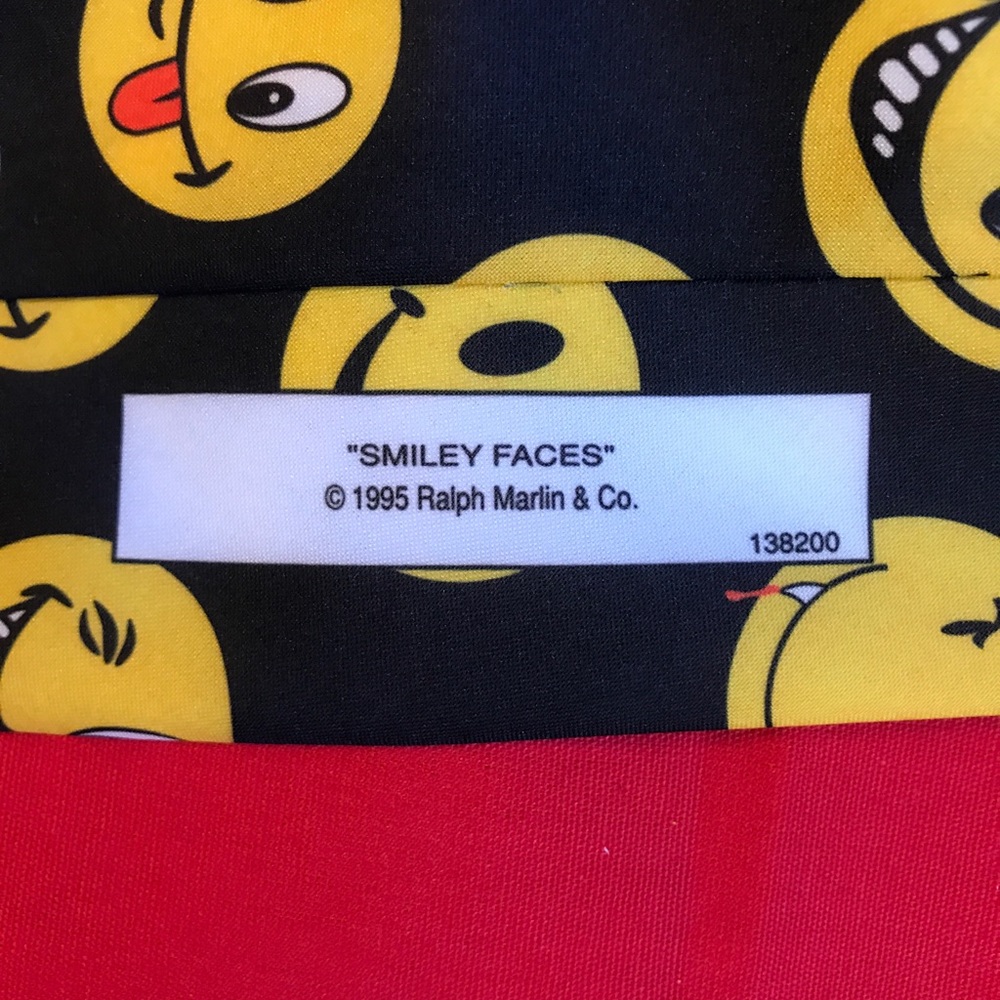 Ralph Marlin Emoji Smiley Faces Black & Yellow Tie - Picture 5 of 6